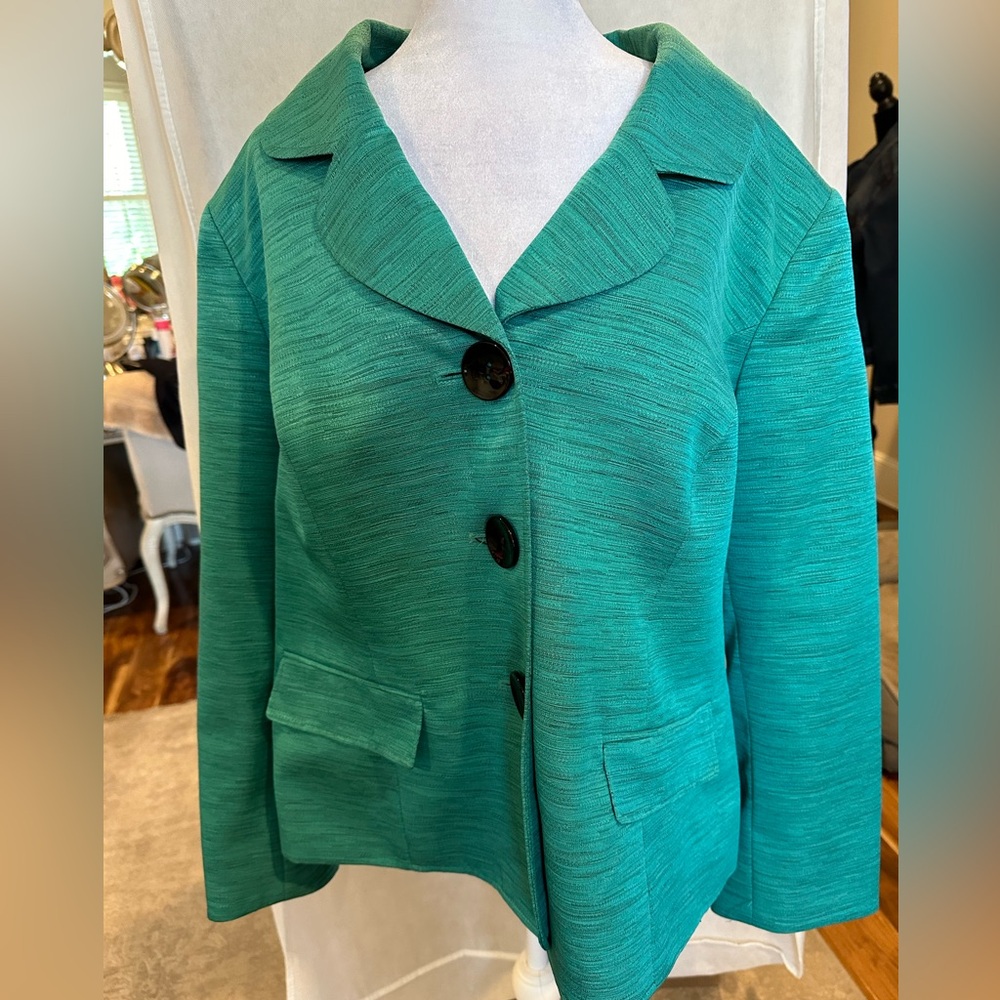 Woman turquoise blazer/jacket